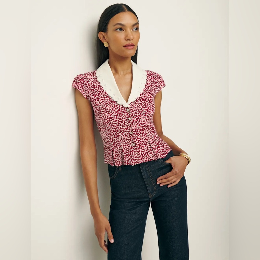 Reformation Palermo Top Roja - Size 6